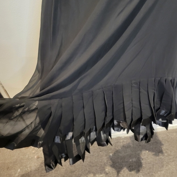 New linea size 2x office/career black pleated hem skirt - Picture 3 of 6